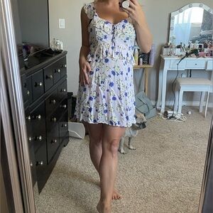 Pink floral sundress